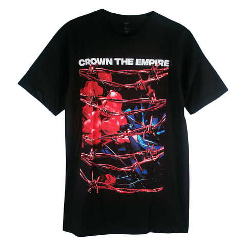 Barbed Wire Color COG Tee - Black front