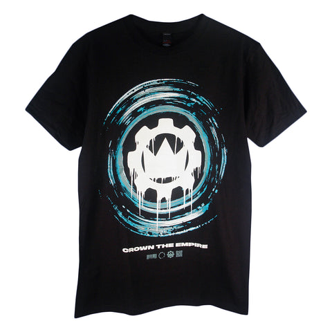 Circular COG Tee - Black
