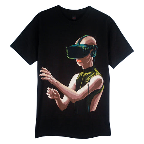 VR Tee - Black t shirt front