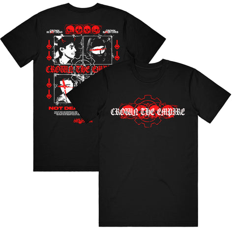 crown the empire Crown Is Dead Black - T-Shirt front and back