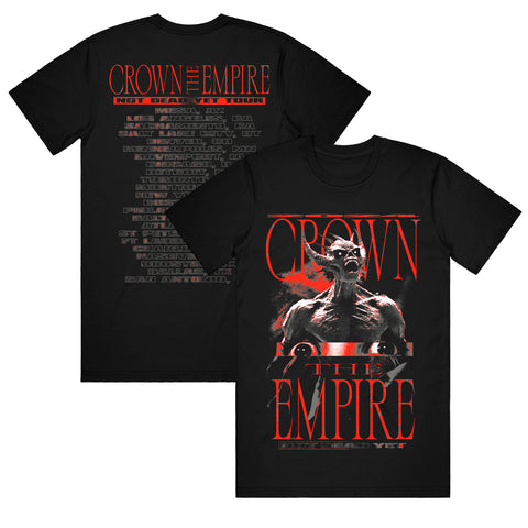 crown the empire Demon Tour (2024) Black - T-Shirt front and back