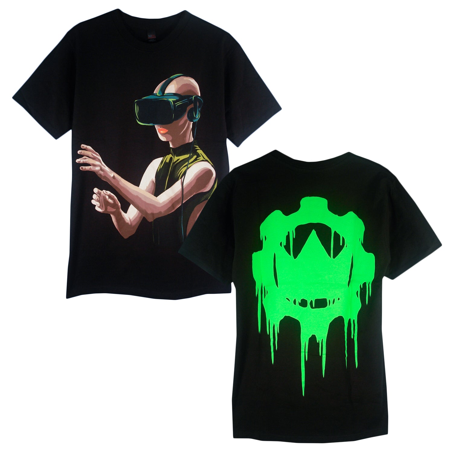 VR × KARUBINACHO TEE / BLACK XL 